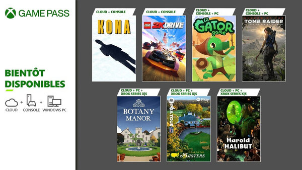 Xbox Game Pass : LEGO 2K Drive, Harold Halibut, Botany Manor