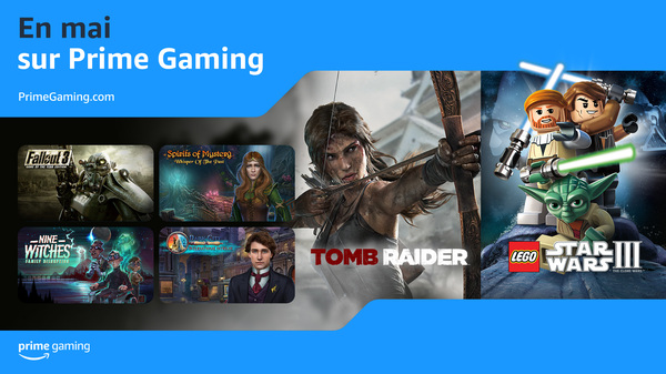 Amazon Prime Gaming , mai 2024 , Tomb Raider, The Forgotten City, Fallout 3