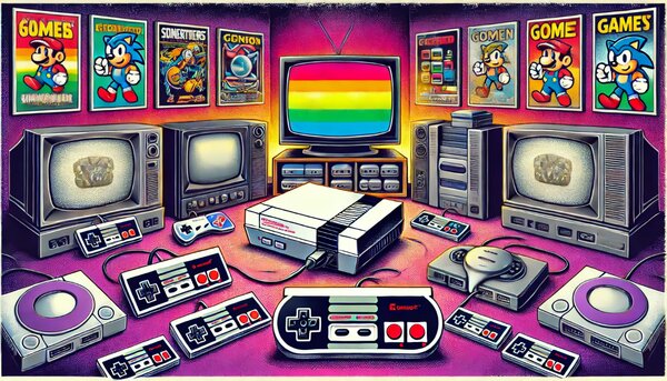 Plongée dans le Monde du Retrogaming , L'univers du jeu vidéo , Les trois consoles les plus légendaires , NES , Nintendo Entertainment System , Sega Genesis , Mega Drive , PlayStation , PS1
