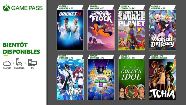 Xbox Game Pass : Tchia, Journey to the Savage Planet, Flock