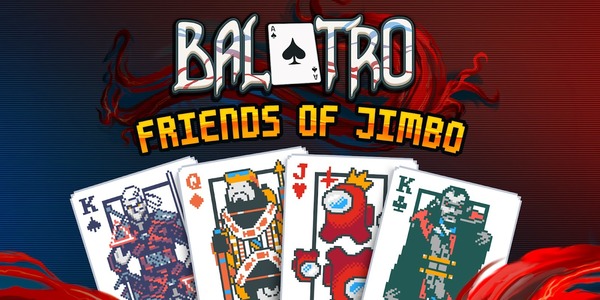 Balatro, Friends of Jimbo , The Witcher 3, Dave the Diver, Vampire Survivors, Among Us , Playstack, LocalThunk