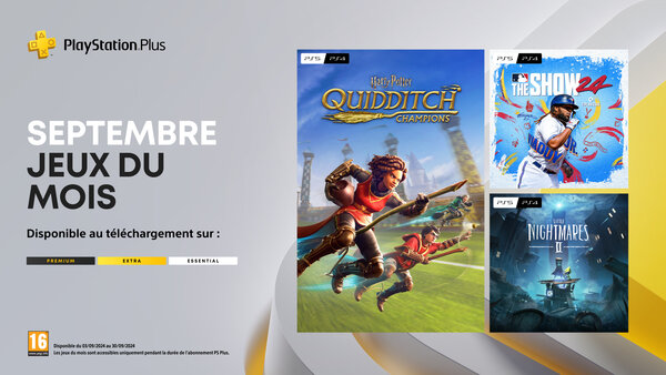 PlayStation Plus, PS Plus, Septembre 2024 , Harry Potter: Quidditch Champions, MLB The Show 24 , Little Nightmares II