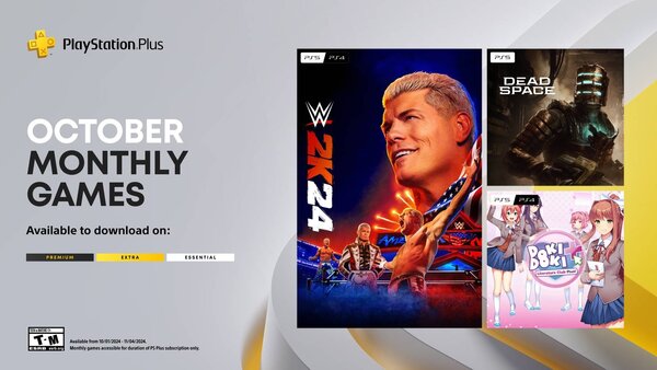 Les jeux du mois PlayStation Plus d’octobre : WWE 2K24, Dead Space