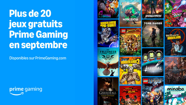 Les jeux gratuits de septembre 2024 avec Amazon Prime Gaming