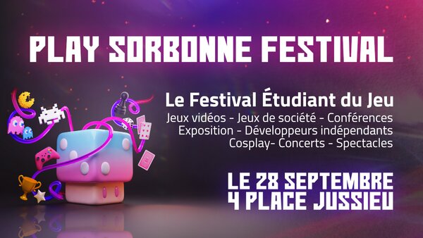 Découvrez le programme du Play Sorbonne Festival