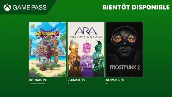 Xbox Game Pass - Septembre 2024 - Frostpunk 2 - Ara: History Untold - Wargroove 2