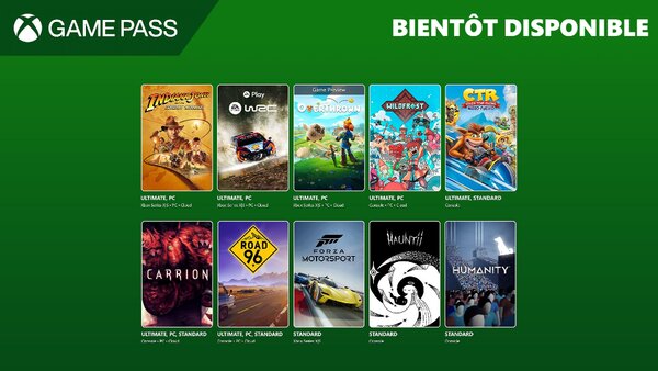 Prochainement dans le Xbox Game Pass : Crash Team Racing Nitro-Fueled, Indiana Jones et le Cercle Ancien