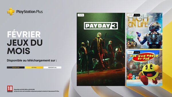 PlayStation Plus – Les jeux du mois de février 2025