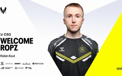 Robin ‘ropz’ Kool rejoint le roster CS2 de Team Vitality