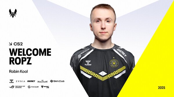 Robin ‘ropz’ Kool rejoint le roster CS2 de Team Vitality