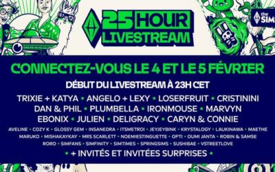 Les Sims dévoile les invités des « 25 heures de livestream Les Sims »