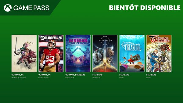 Madden NFL 25 et Avowed arrivent dans le Xbox Game Pass