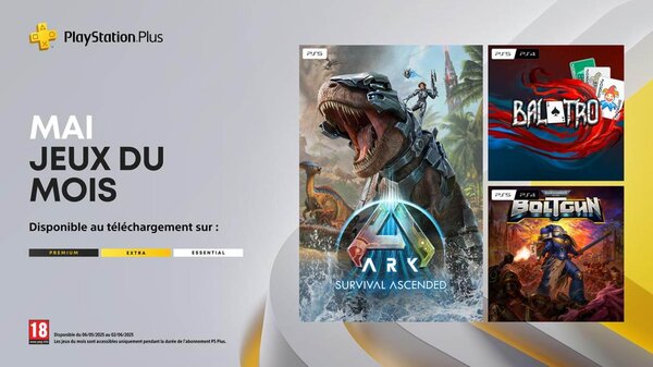 PlayStation Plus – Les jeux du mois de mai 2025