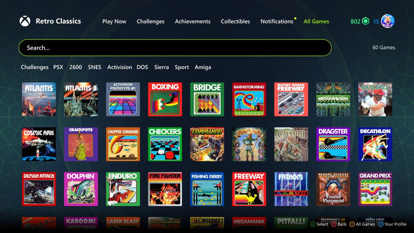 Xbox et Antstream Arcade annoncent Retro Classics with Game Pass