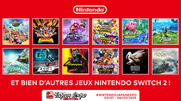 Découvrez la Nintendo Switch 2 à Japan Expo 2025