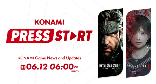 Konami Press Start ,Konami Digital Entertainment , 12 juin 2025 , METAL GEAR SOLID Δ: SNAKE EATER , SILENT HILL f,