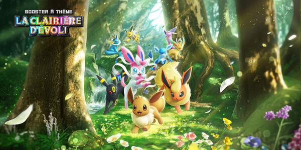 JCC Pokémon Pocket – Le booster La Clairière d’Évoli sera disponible dès le 26 juin