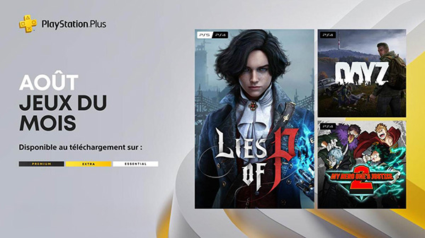 PlayStation Plus – Les jeux du mois d’août 2025