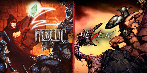 Heretic + Hexen , Heretic: Shadow of the Serpent Riders , Hexen: Beyond Heretic , Hexen: Deathkings of the Dark Citadel , id Software , Nightdive Studios , Raven Software , DOOM , Heretic: Faith Renewed , Hexen: Vestiges of Grandeur