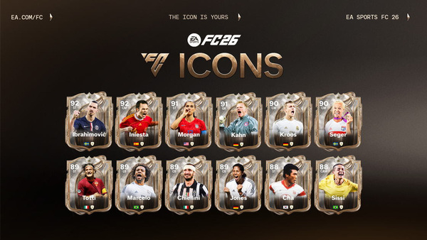 EA SPORTS FC 26 – Electronic Arts dévoile les nouvelles ICÔNES