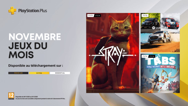 PlayStation Plus – Les jeux du mois de novembre 2025