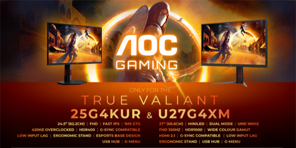 AGON by AOC , AOC GAMING , eSport , AOC GAMING U27G4XM , AOC GAMING 25G4KUR