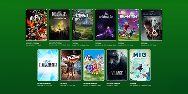 Xbox Game Pass , Star Wars Outlaws, Resident Evil Village, Mio: Memories in Orbit