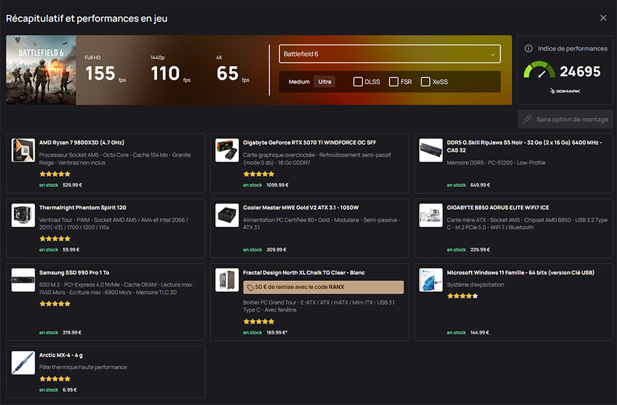 benchmarks 3DMark ConfigoMatic