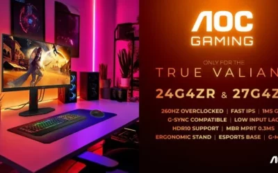 AOC Gaming dévoile les écrans 24G4ZR et 27G4ZR