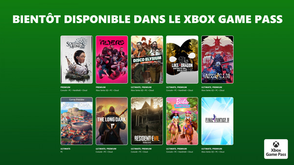 Prochainement dans le Xbox Game Pass : Disco Elysium, Resident Evil: Biohazard, Final Fantasy IV, …