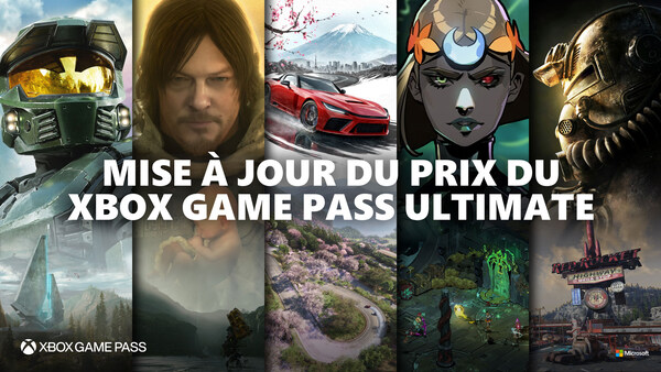 Mise à jour du prix du Xbox Game Pass