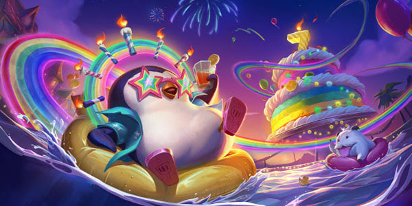 Riot Games , Teamfight Tactics , TFT, 7 ans , la Fiesta de Pengu, événement anniversaire , 10 juin , 14 juillet