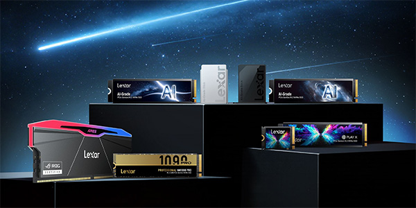 Computex 2026 , Lexar , AI Storage Core , PC IA , RAM , stockage , contrôleur SPU Gen5 , Longsys , Storage Processing Unit , SSD NM1090 PRO 8 To, ARES RGB DDR5 128 Go