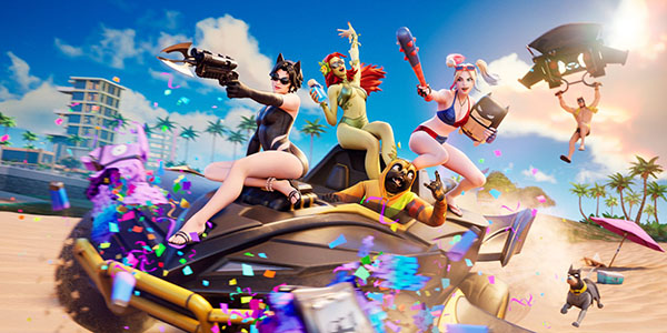 Epic Games , Gotham City , Catwoman, Harley Quinn, Poison Ivy, Batman, Batcave , 17 juillet , Fortnite Battle Royale