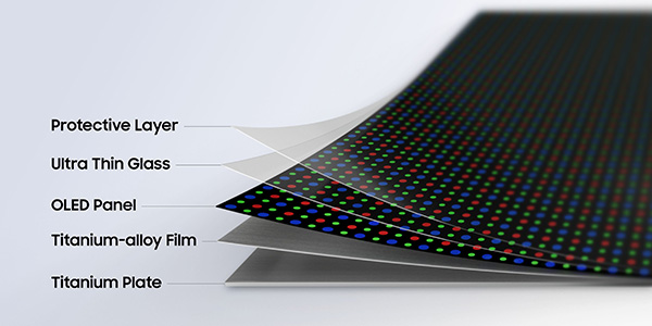 technologie Samsung Flex Titanium