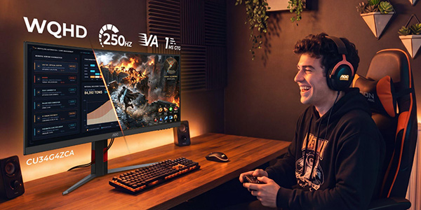 AGON by AOC , moniteurs ultrawide G4 , AOC GAMING CU34G4ZCA