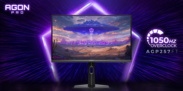AGON by AOC , AOC AGON PRO AGP257FT , eSport , 1000 Hz , Fast IPS , oxyde