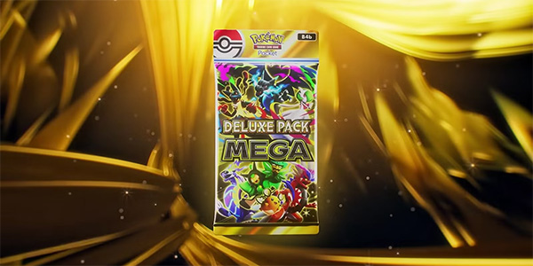 The Pokémon Company International , JCC Pokémon Pocket , booster , Deluxe Pack Méga, 30 septembre, 29 octobre