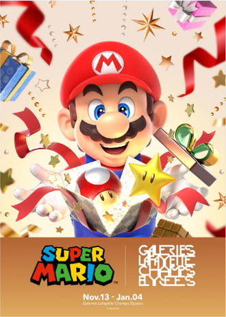 Super Mario s-invite aux Galeries Lafayette Champs-Élysées