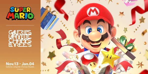 Super Mario s&rsquo;invite aux Galeries Lafayette Champs-Élysées